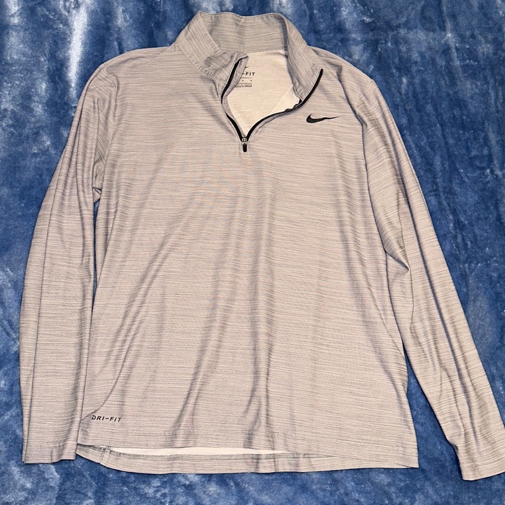 Medium grey and black Nike pullover